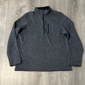 Woolrich Men's XL Quarter-Zip Gray Pullover Long Sleeve Gray‎ Outdoor Sweater